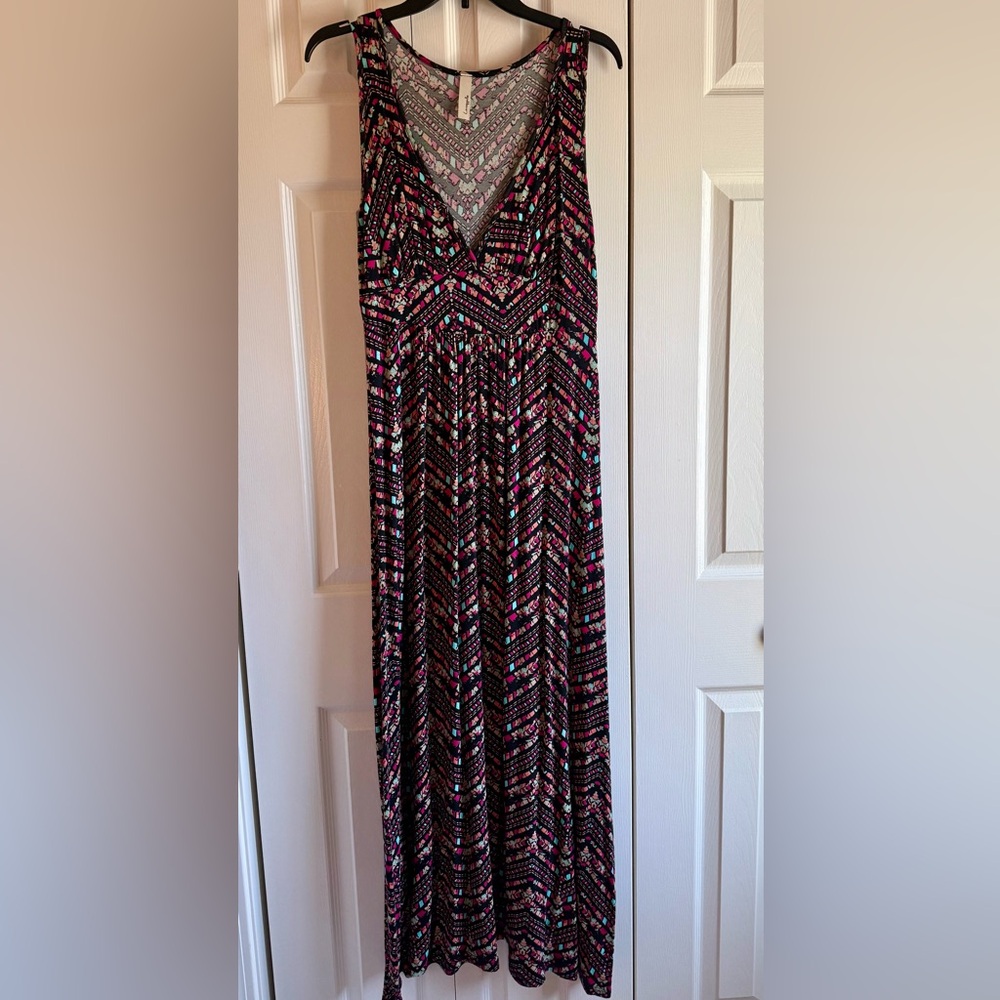 Multicolor Chevron Loveappella Maxi Dress